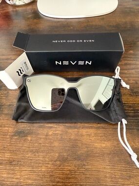 Women's Silver Mirrored Shield Sunglasses